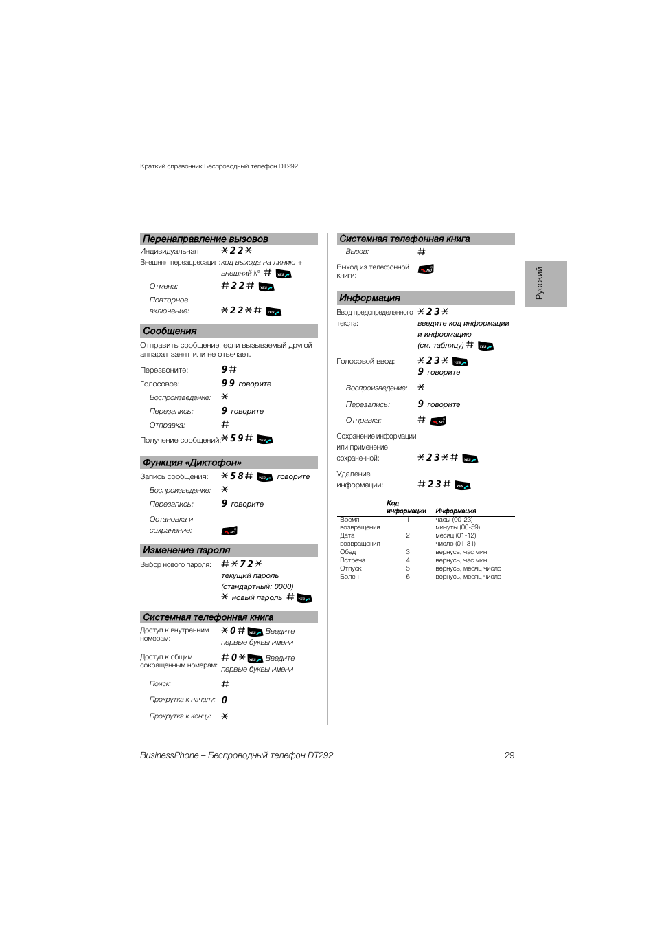 AASTRA DT292 for BusinessPhone Quick Reference Guide User Manual | Page 29 / 40