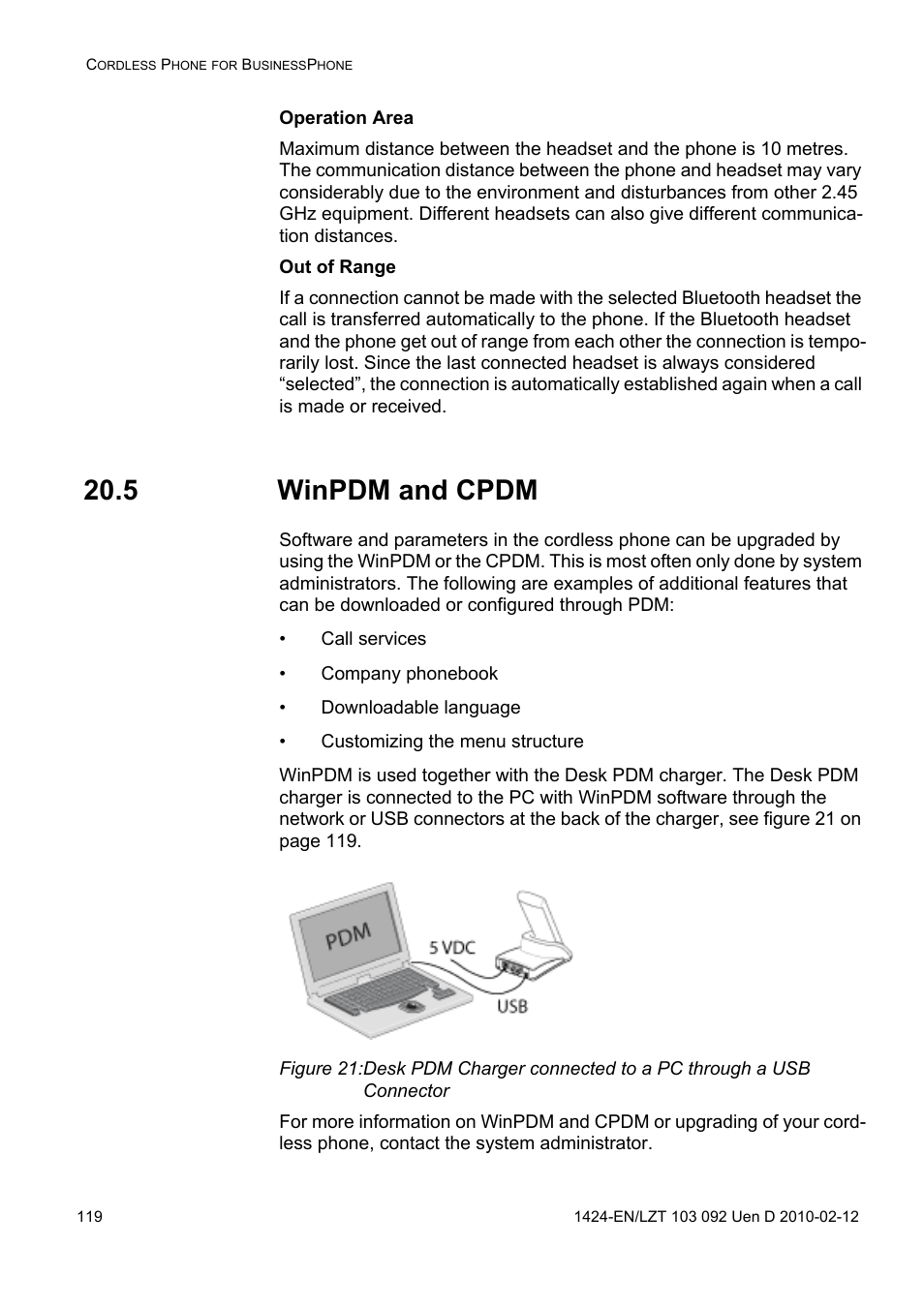 5 winpdm and cpdm | AASTRA DT690 for BusinessPhone User Guide EN User Manual | Page 119 / 127