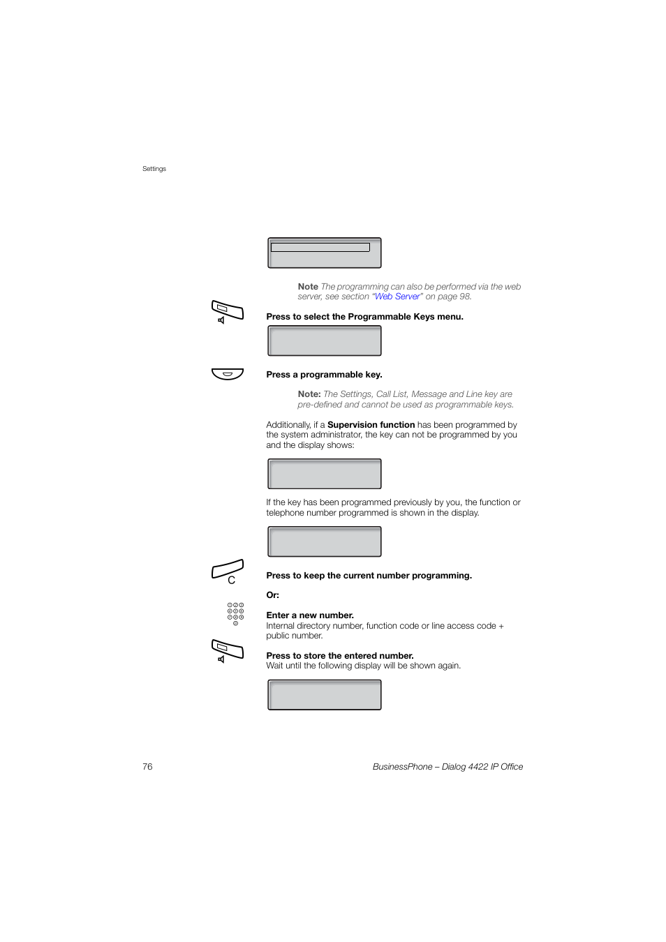 AASTRA 4422 IP Office for BusinessPhone User Guide User Manual | Page 76 / 124