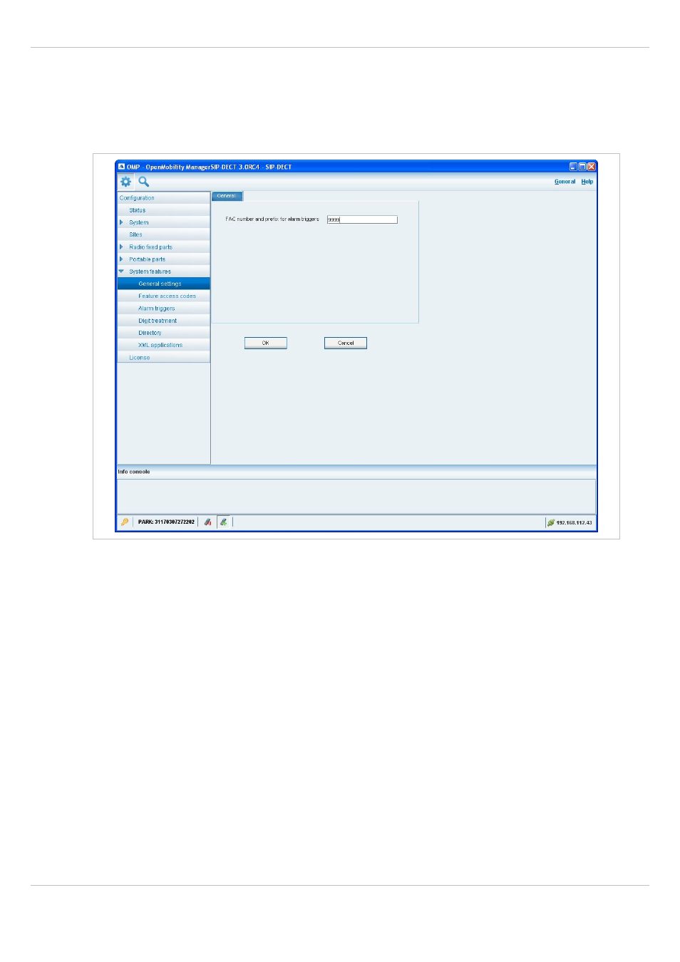 1 “general settings” menu, General settings” menu | AASTRA SIP-DECT (Release 3.0)- OM System Manual - Installation, Administration and Maintenance EN User Manual | Page 143 / 241
