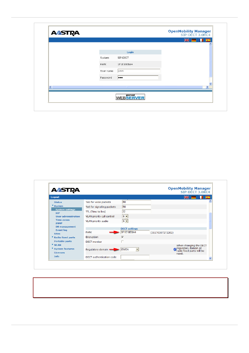 AASTRA SIP-DECT (Release 3.0)- OM System Manual - Installation, Administration and Maintenance EN User Manual | Page 23 / 241