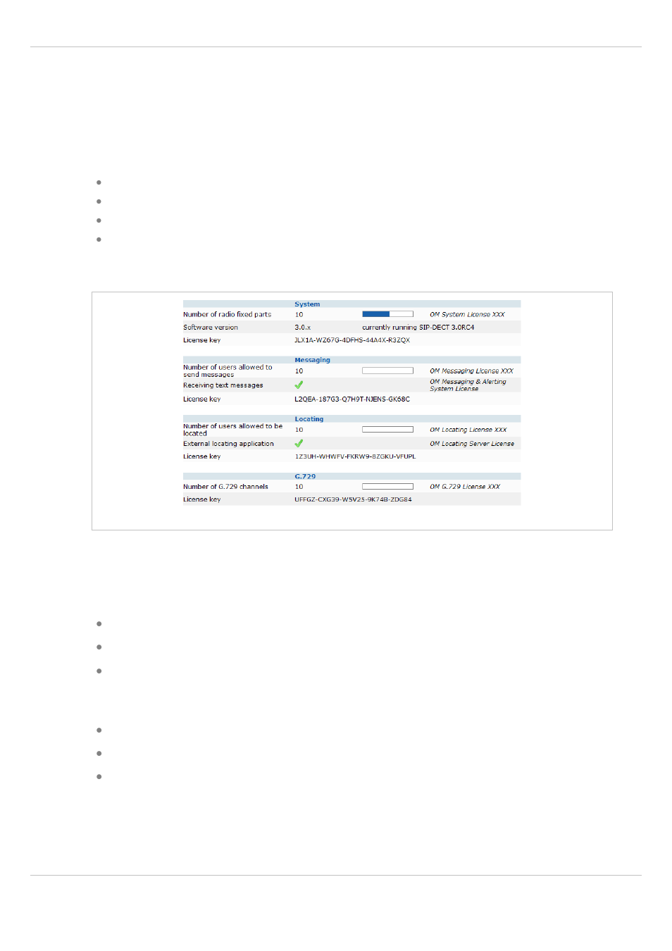 6 licensing, 1 licensing model, Licensing | Icensing, Odel, 6licensing 6.1 licensing model | AASTRA SIP-DECT (Release 3.0)- OM System Manual - Installation, Administration and Maintenance EN User Manual | Page 35 / 241