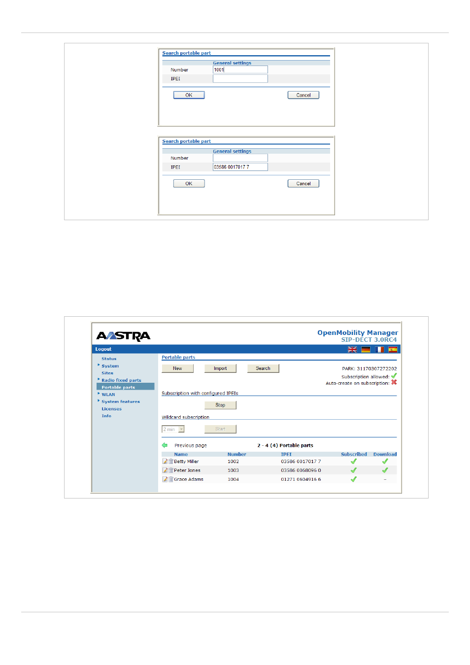 AASTRA SIP-DECT (Release 3.0)- OM System Manual - Installation, Administration and Maintenance EN User Manual | Page 79 / 241