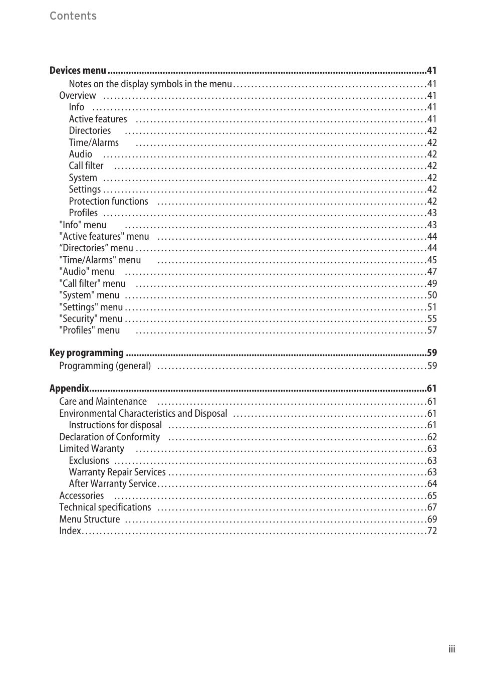 AASTRA 600d (GAP) User Manual EN User Manual | Page 5 / 80