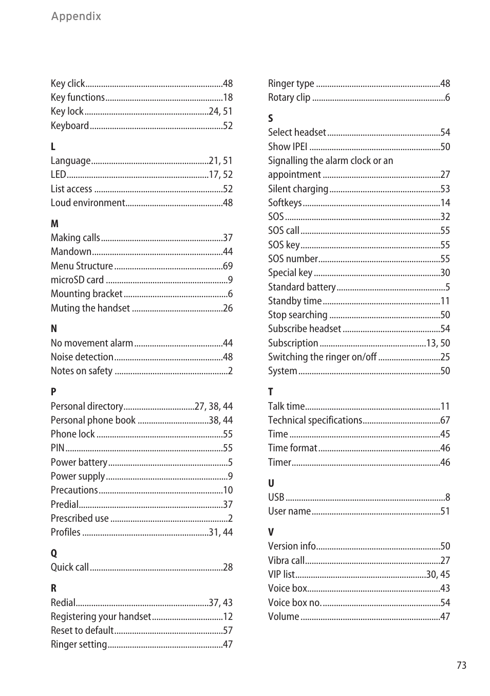 AASTRA 600d (GAP) User Manual EN User Manual | Page 79 / 80
