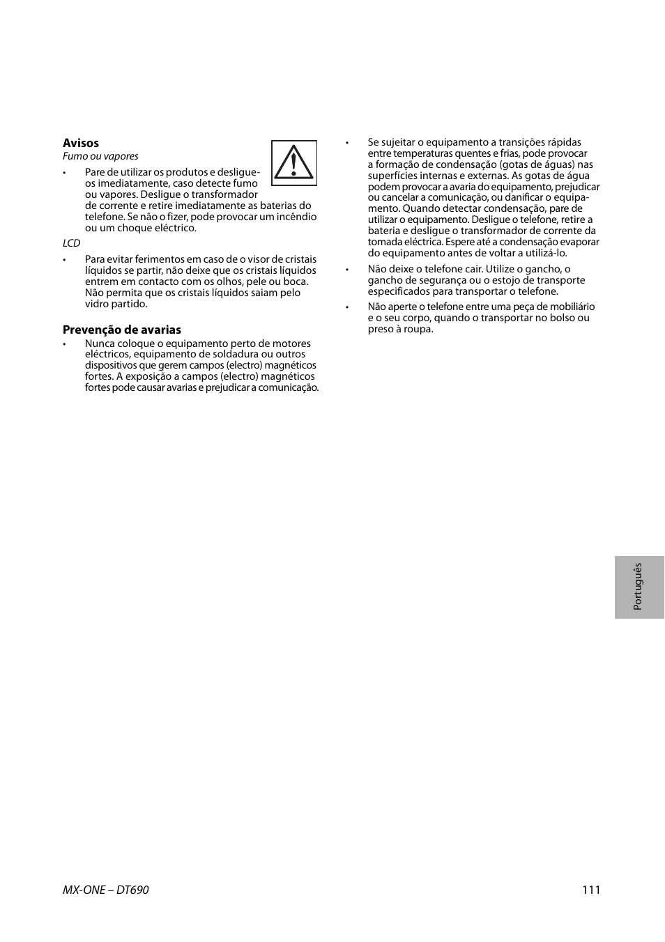 AASTRA DT690 for MX-ONE Quick Reference Guide User Manual | Page 111 / 168