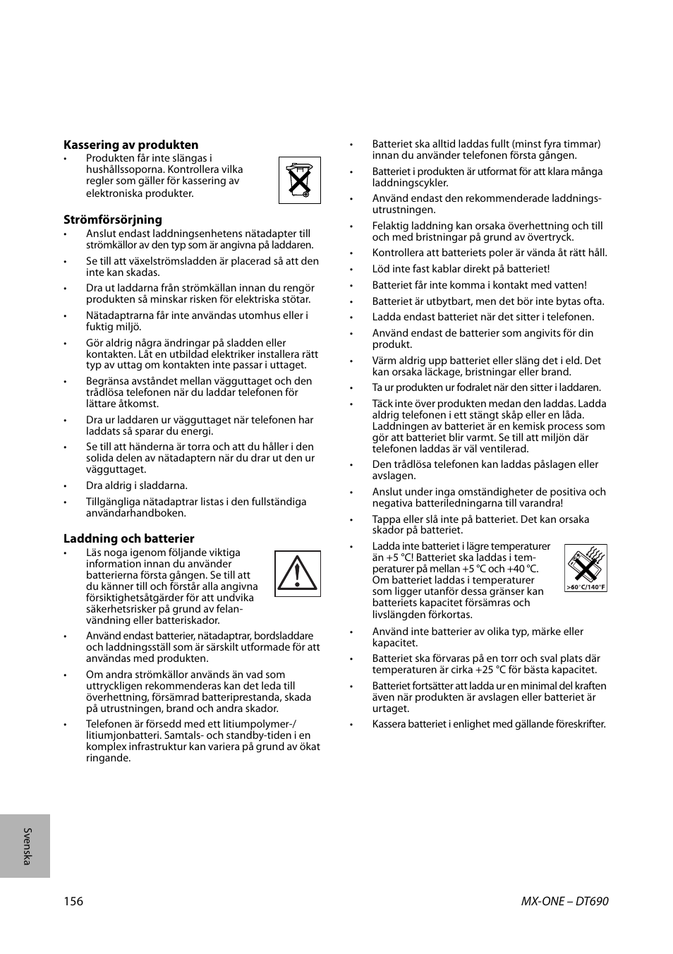 AASTRA DT690 for MX-ONE Quick Reference Guide User Manual | Page 156 / 168