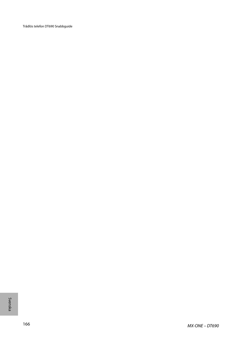 AASTRA DT690 for MX-ONE Quick Reference Guide User Manual | Page 166 / 168