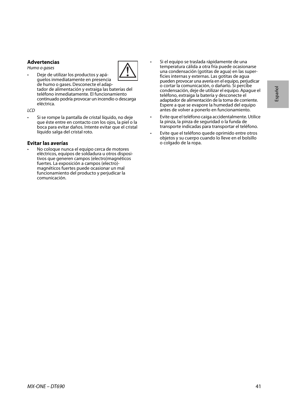 AASTRA DT690 for MX-ONE Quick Reference Guide User Manual | Page 41 / 168