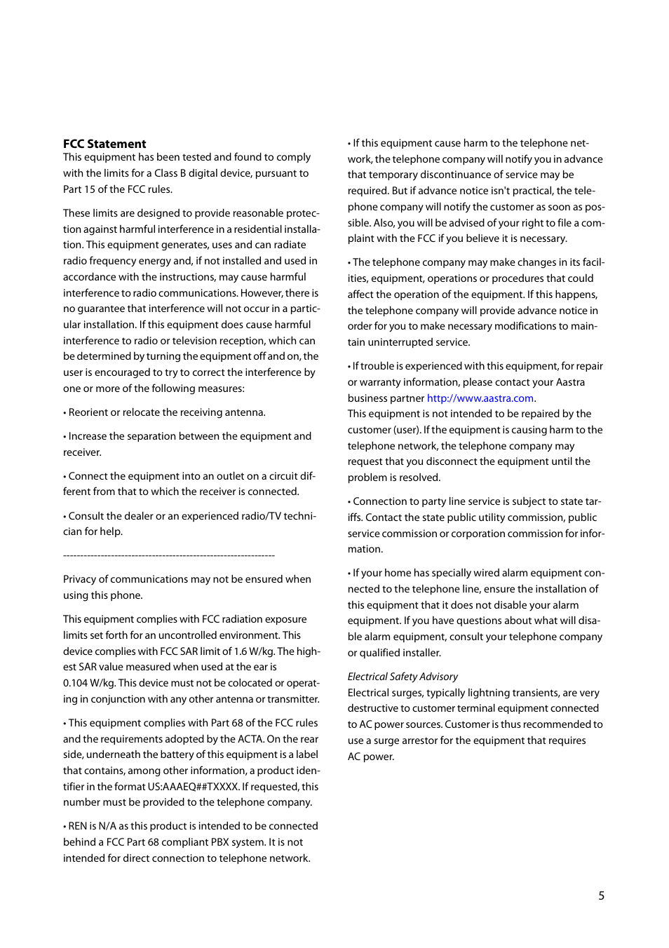 AASTRA DT690 for MX-ONE Quick Reference Guide User Manual | Page 5 / 168