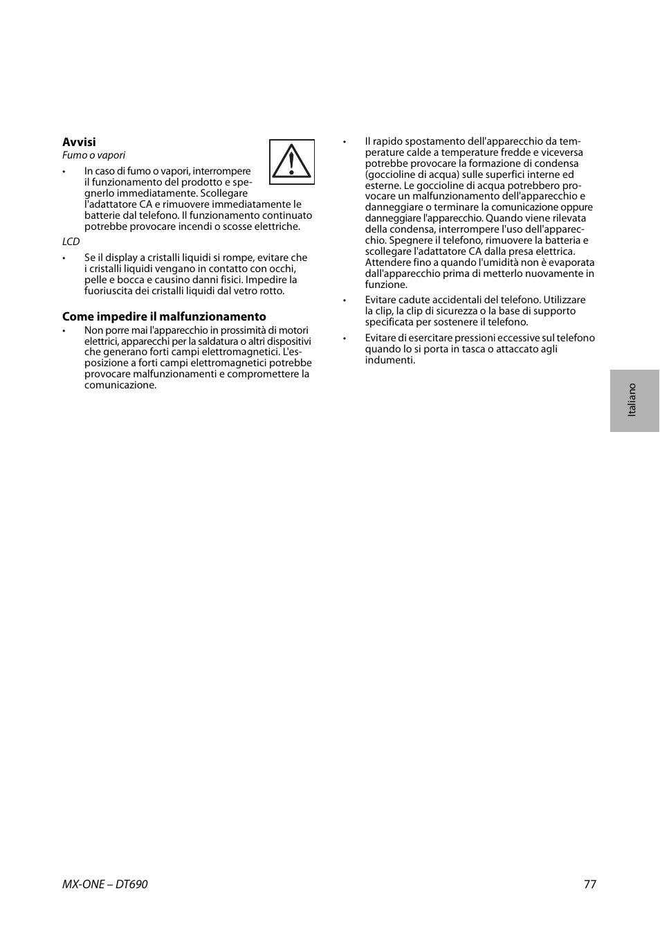 AASTRA DT690 for MX-ONE Quick Reference Guide User Manual | Page 77 / 168