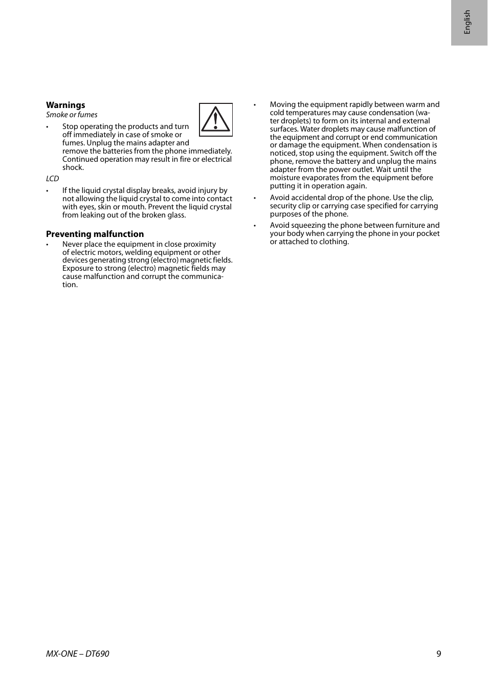 AASTRA DT690 for MX-ONE Quick Reference Guide User Manual | Page 9 / 168