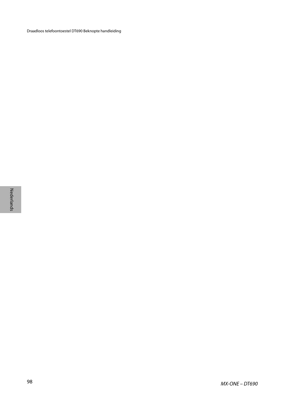 AASTRA DT690 for MX-ONE Quick Reference Guide User Manual | Page 98 / 168