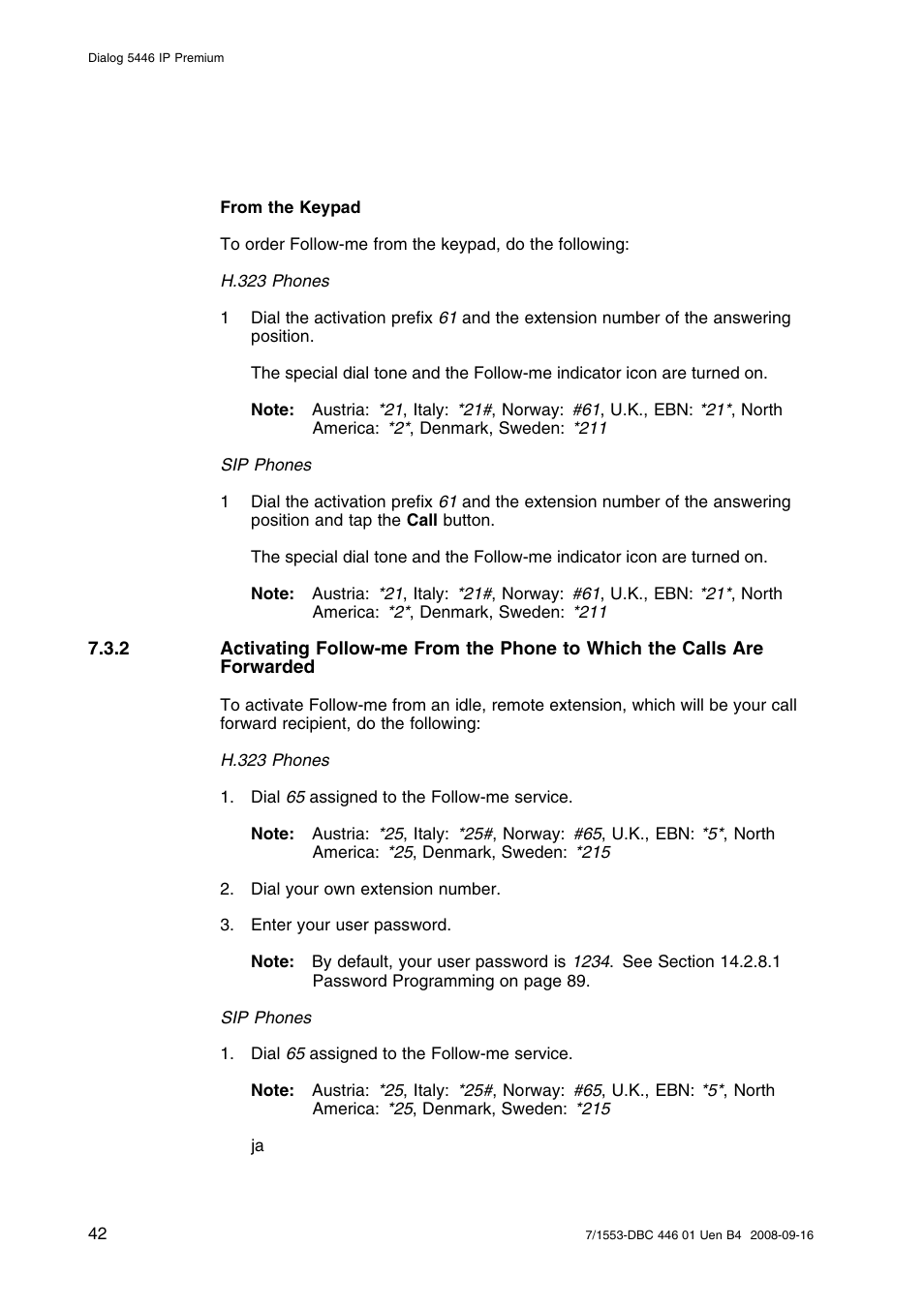 AASTRA 7446ip (5446ip) for MD Evolution User Guide EN User Manual | Page 48 / 106