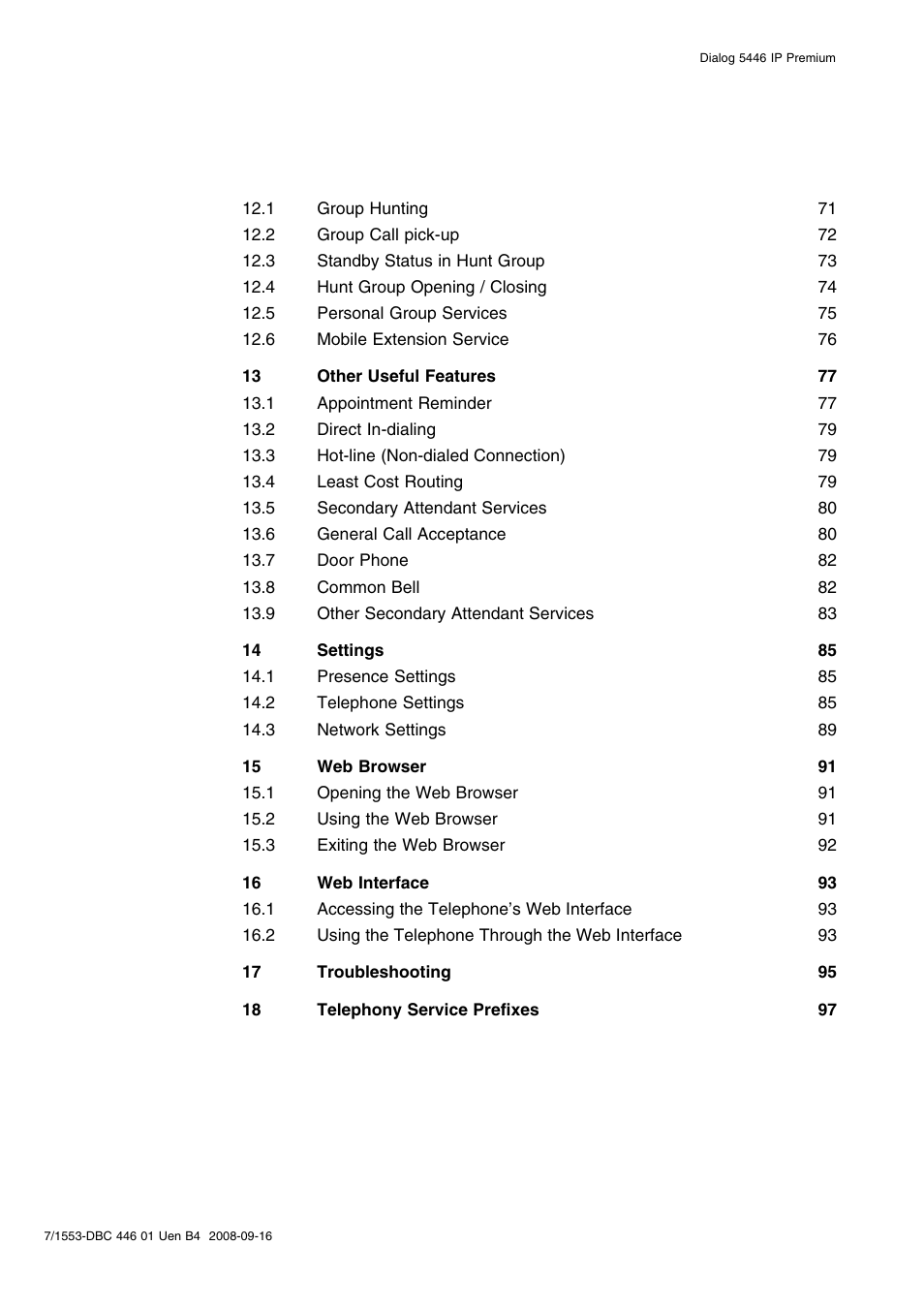 AASTRA 7446ip (5446ip) for MD Evolution User Guide EN User Manual | Page 5 / 106
