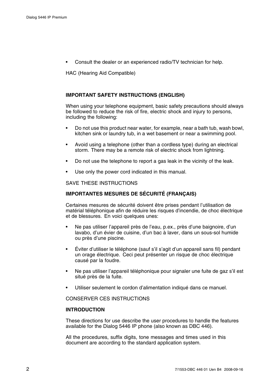 AASTRA 7446ip (5446ip) for MD Evolution User Guide EN User Manual | Page 8 / 106
