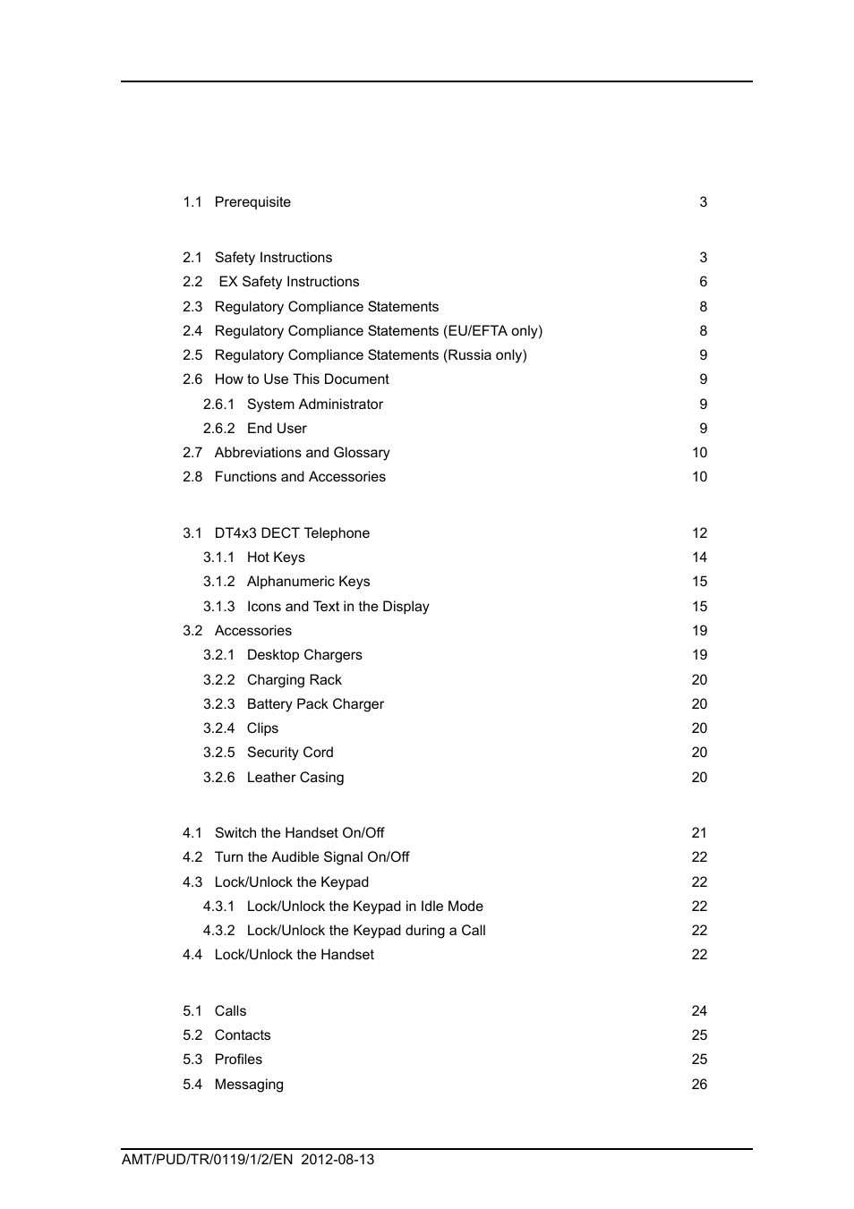 AASTRA DT4x3 for BusinessPhone User Guide EN User Manual | Page 4 / 96