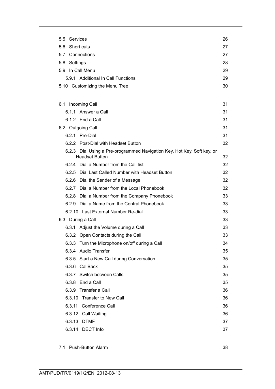 AASTRA DT4x3 for BusinessPhone User Guide EN User Manual | Page 5 / 96