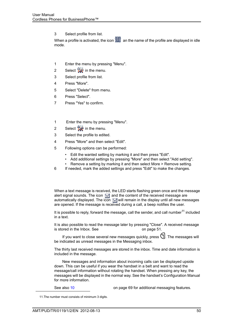 5 messaging | AASTRA DT4x3 for BusinessPhone User Guide EN User Manual | Page 56 / 96