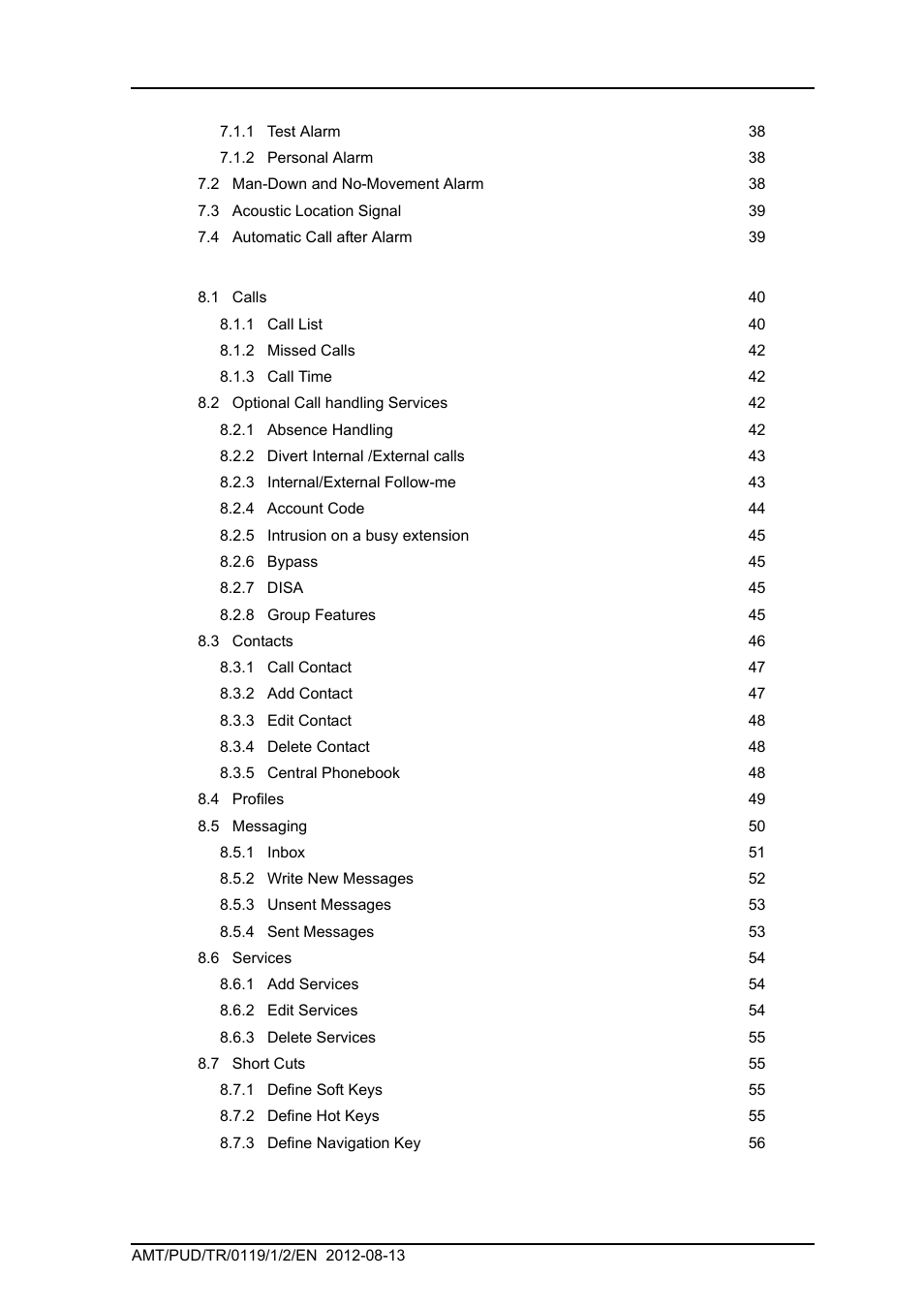AASTRA DT4x3 for BusinessPhone User Guide EN User Manual | Page 6 / 96