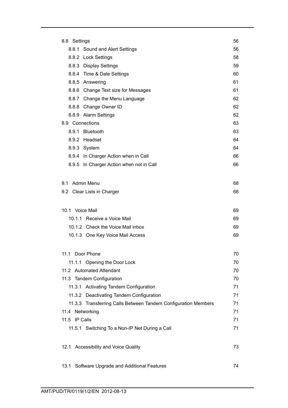 AASTRA DT4x3 for BusinessPhone User Guide EN User Manual | Page 7 / 96