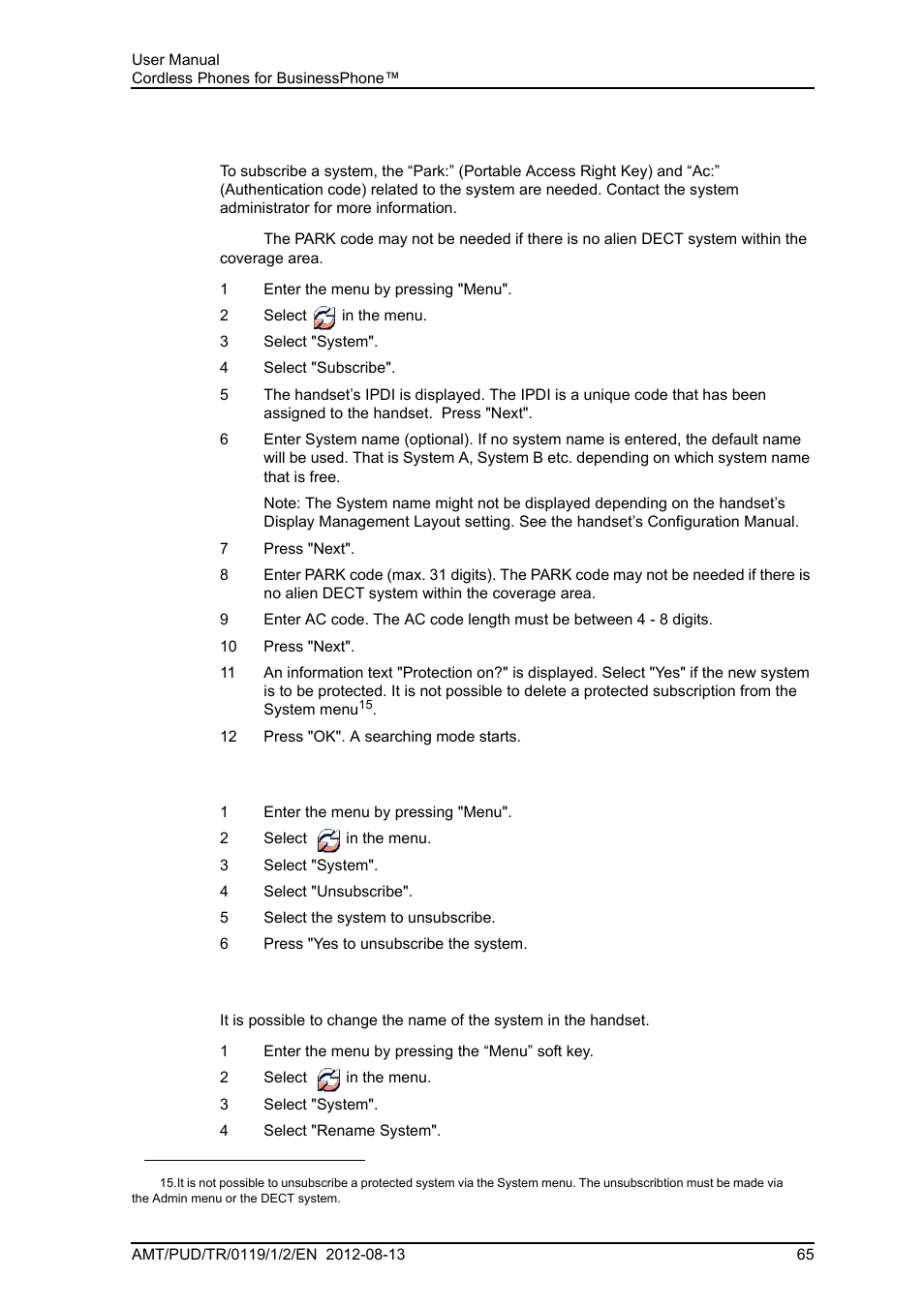 AASTRA DT4x3 for BusinessPhone User Guide EN User Manual | Page 71 / 96