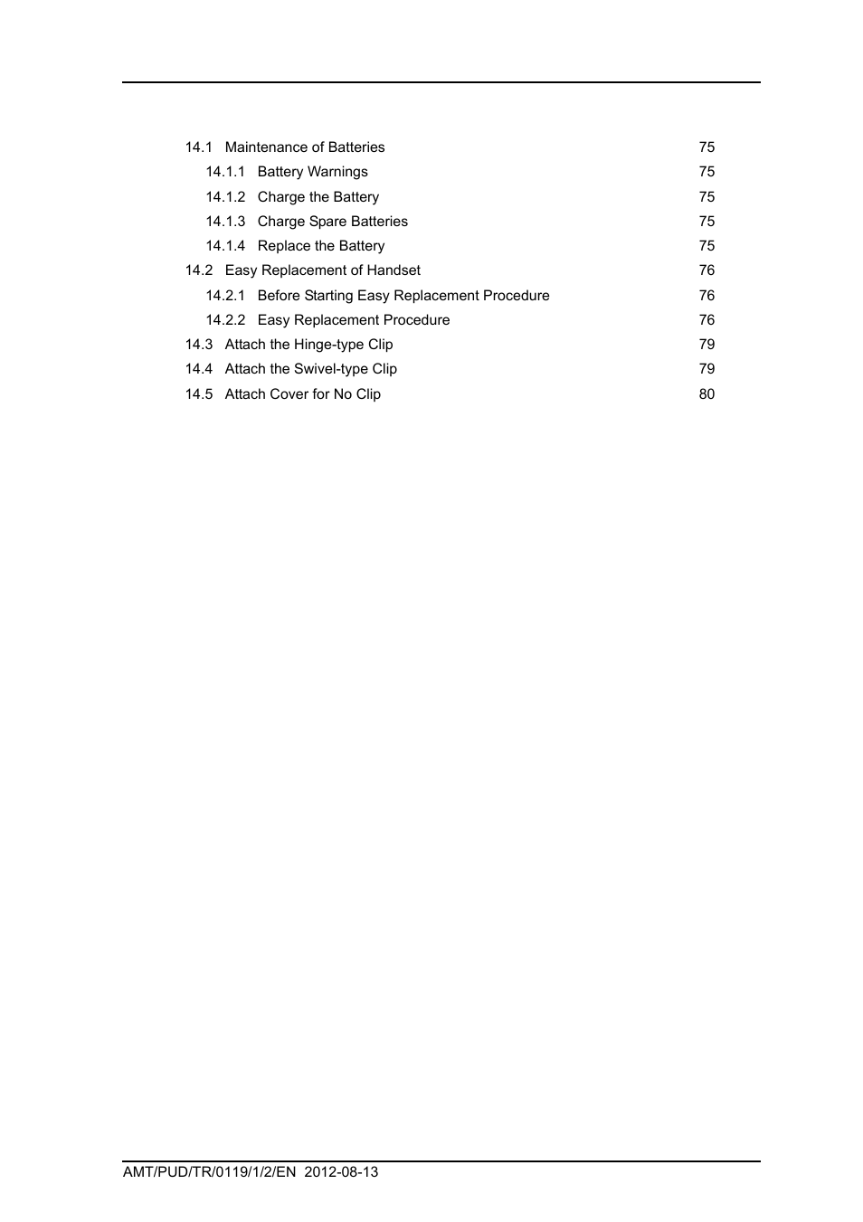 AASTRA DT4x3 for BusinessPhone User Guide EN User Manual | Page 8 / 96