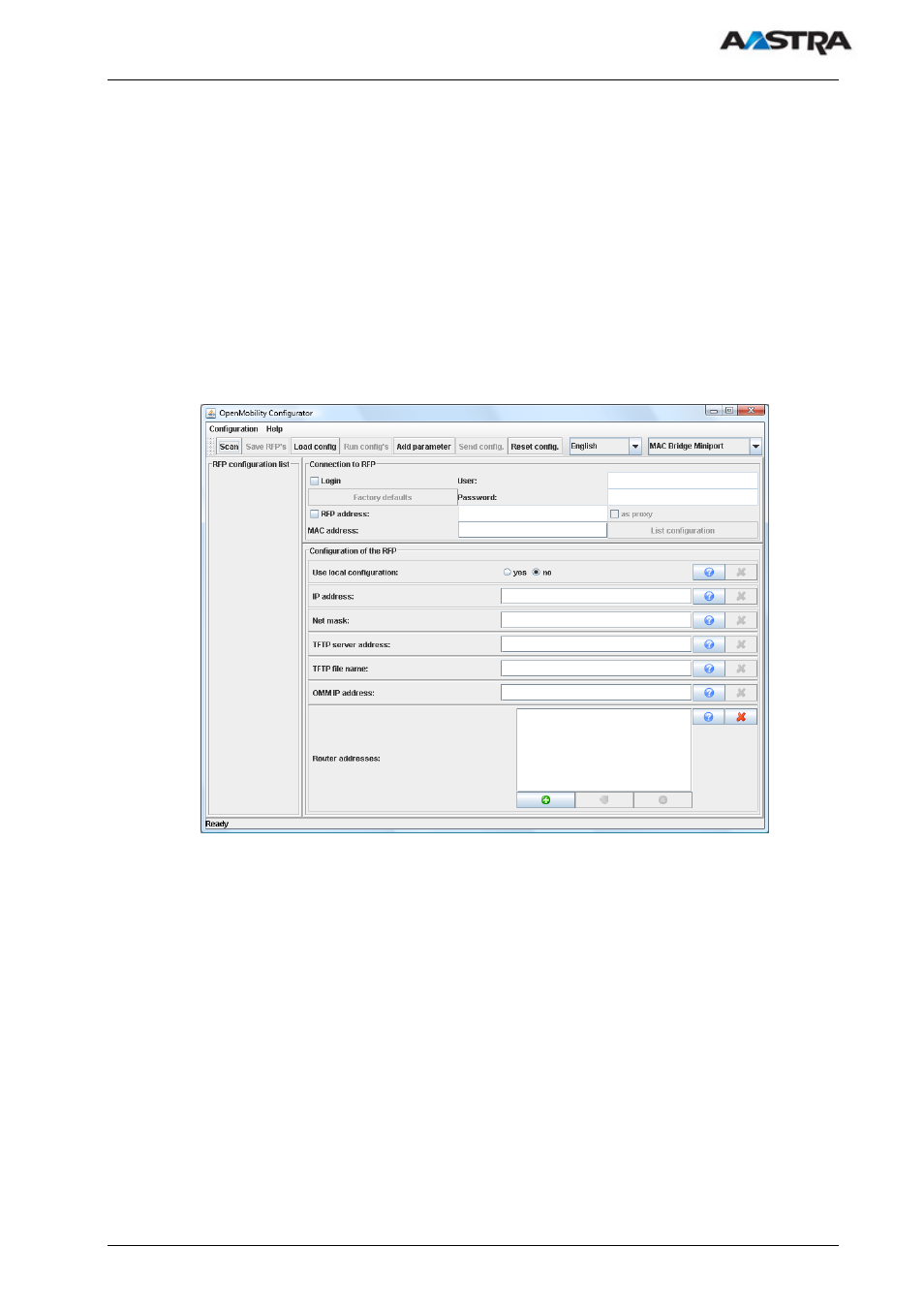 2 static local configuration of a rfp | AASTRA SIP-DECT (Release 1.8)-Installation- and Administration Guide EN User Manual | Page 28 / 104
