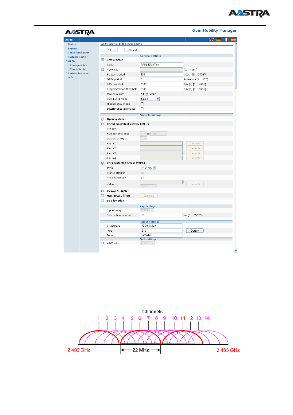 AASTRA SIP-DECT (Release 1.8)-Installation- and Administration Guide EN User Manual | Page 62 / 104