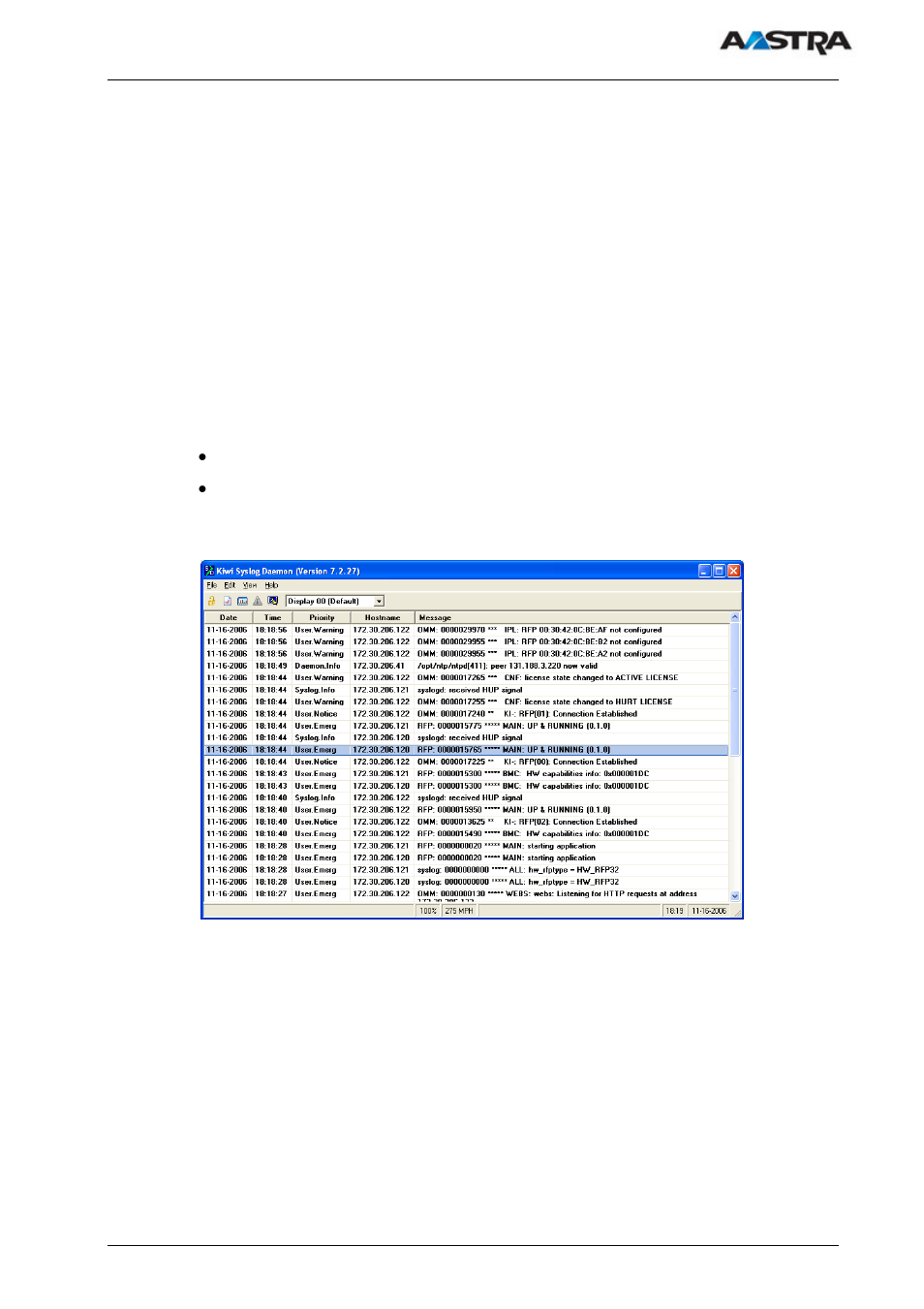 4 syslog, 5 ssh user shell | AASTRA SIP-DECT (Release 1.8)-Installation- and Administration Guide EN User Manual | Page 81 / 104