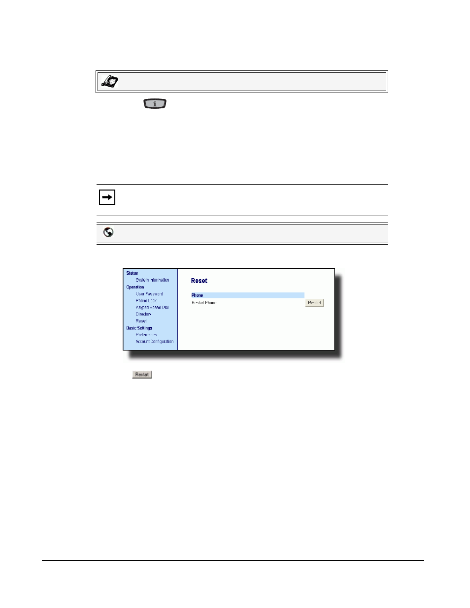 How do i restart the ip phone, Troubleshooting solutions | AASTRA 6751i User Guide EN User Manual | Page 122 / 138