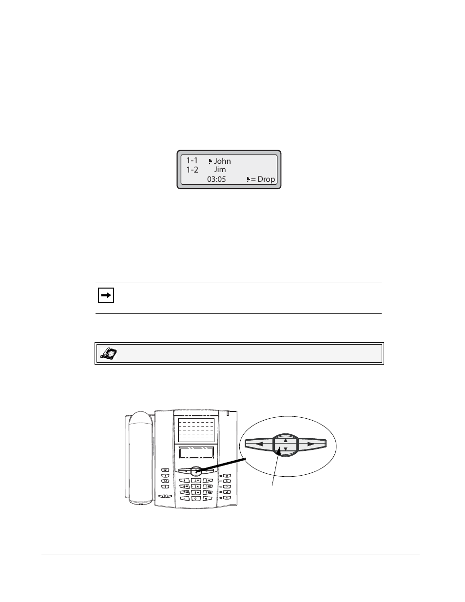Conferencing calls, Conference state screens, Server-side conferencing | Using server-side conferencing, Conferencing, Calls, Handling calls | AASTRA 6751i User Guide EN User Manual | Page 66 / 138