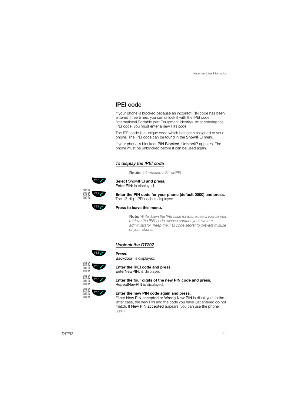 Ipei code | AASTRA DT292 for MX-ONE User Guide EN User Manual | Page 11 / 104