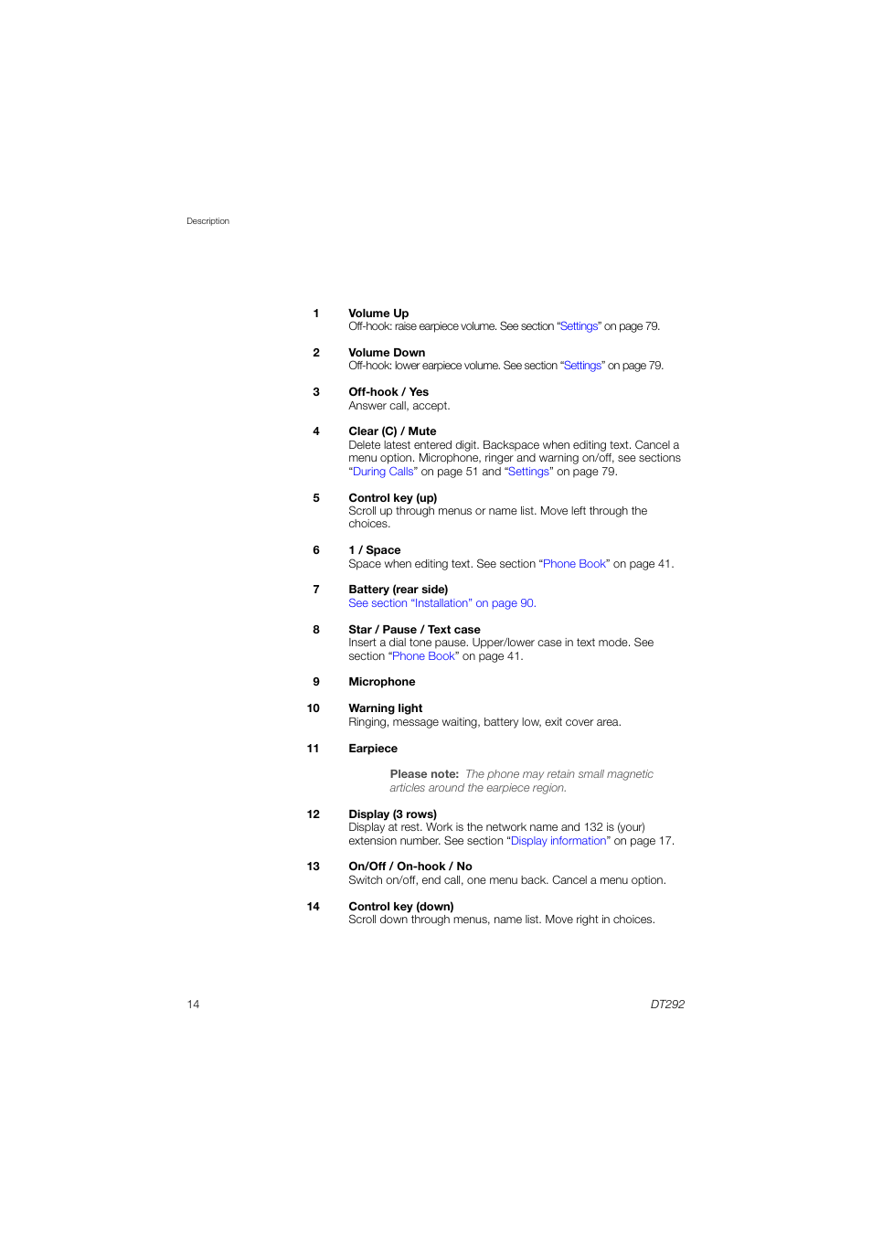 AASTRA DT292 for MX-ONE User Guide EN User Manual | Page 14 / 104