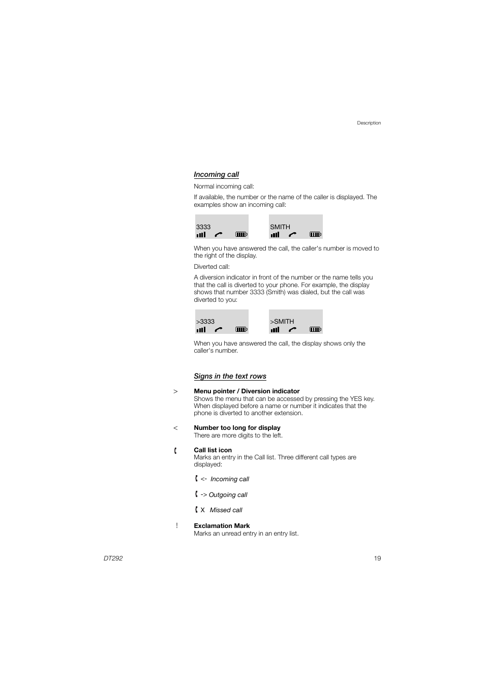 AASTRA DT292 for MX-ONE User Guide EN User Manual | Page 19 / 104