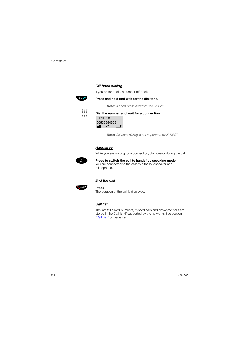 AASTRA DT292 for MX-ONE User Guide EN User Manual | Page 30 / 104