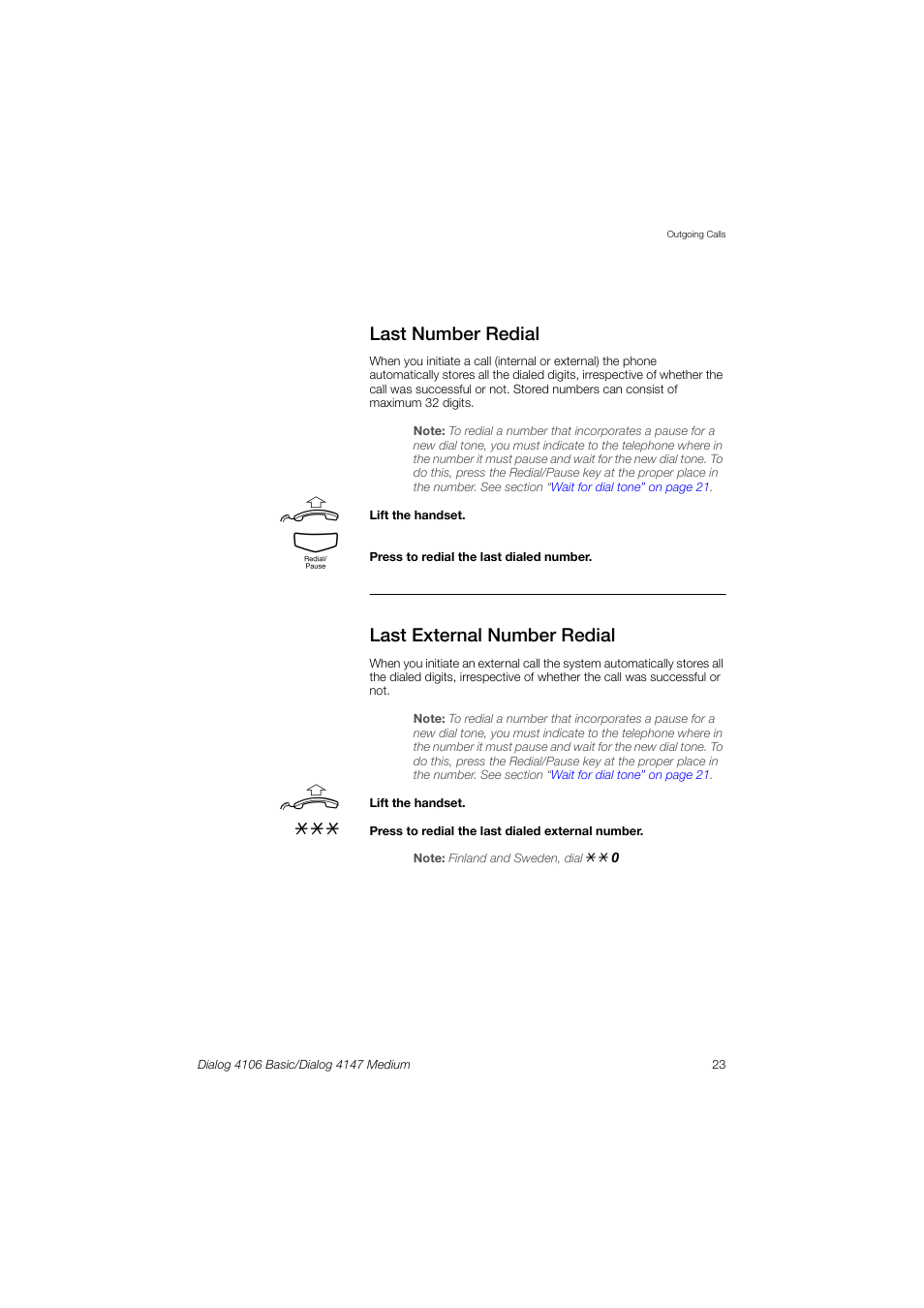 AASTRA 4147 Medium for MX-ONE (TSW) User Guide EN User Manual | Page 23 / 84