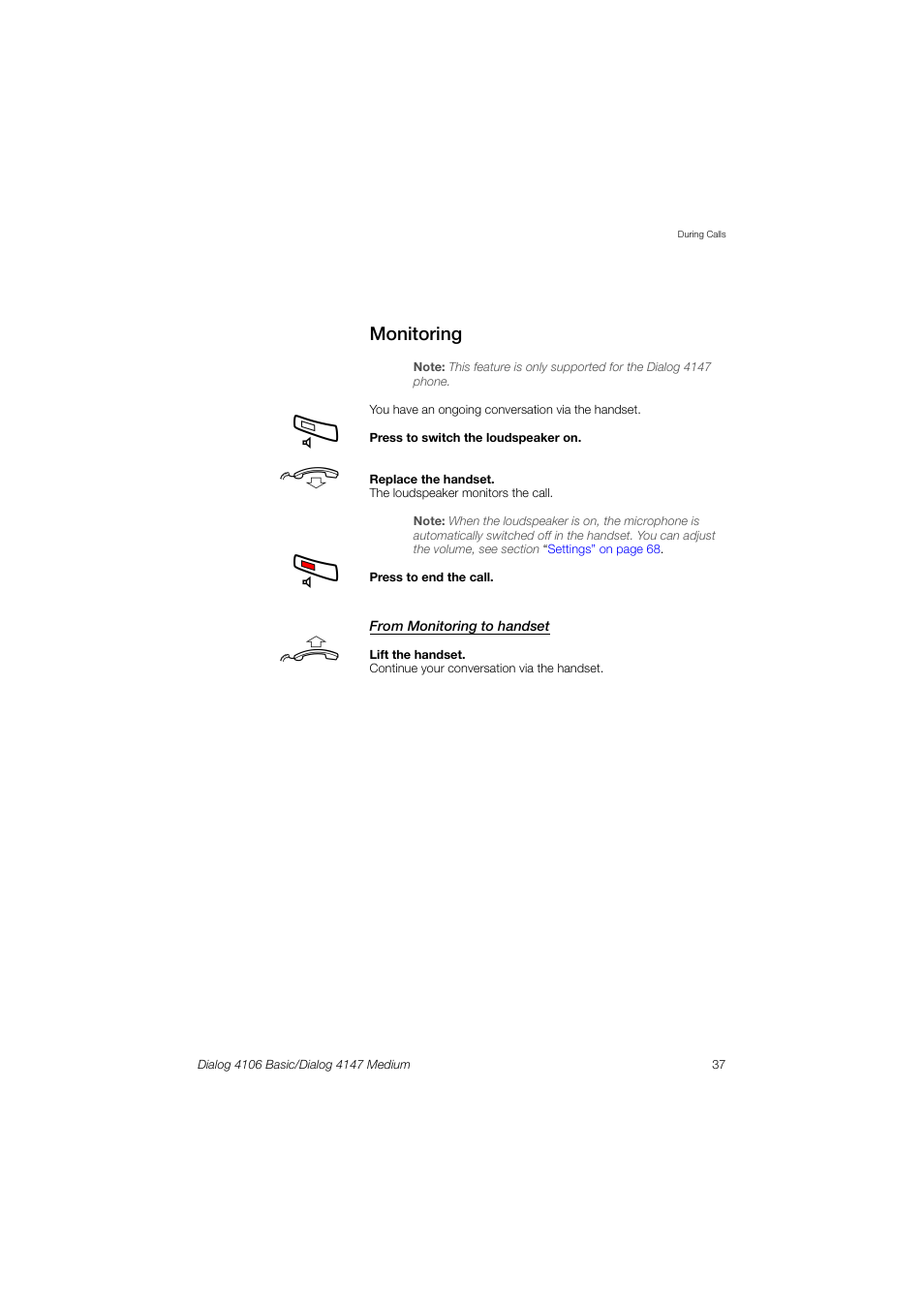 AASTRA 4147 Medium for MX-ONE (TSW) User Guide EN User Manual | Page 37 / 84