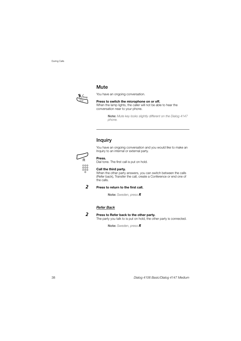 AASTRA 4147 Medium for MX-ONE (TSW) User Guide EN User Manual | Page 38 / 84