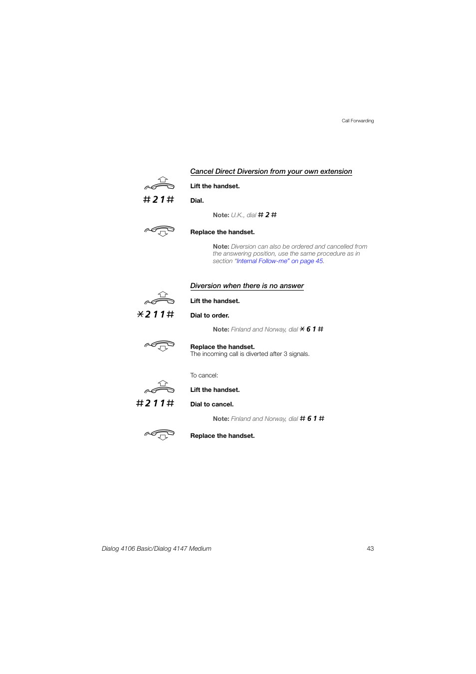 AASTRA 4147 Medium for MX-ONE (TSW) User Guide EN User Manual | Page 43 / 84