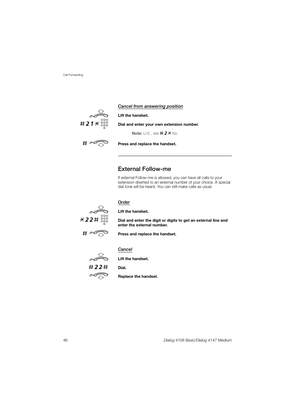 21* z, 22# z | AASTRA 4147 Medium for MX-ONE (TSW) User Guide EN User Manual | Page 46 / 84