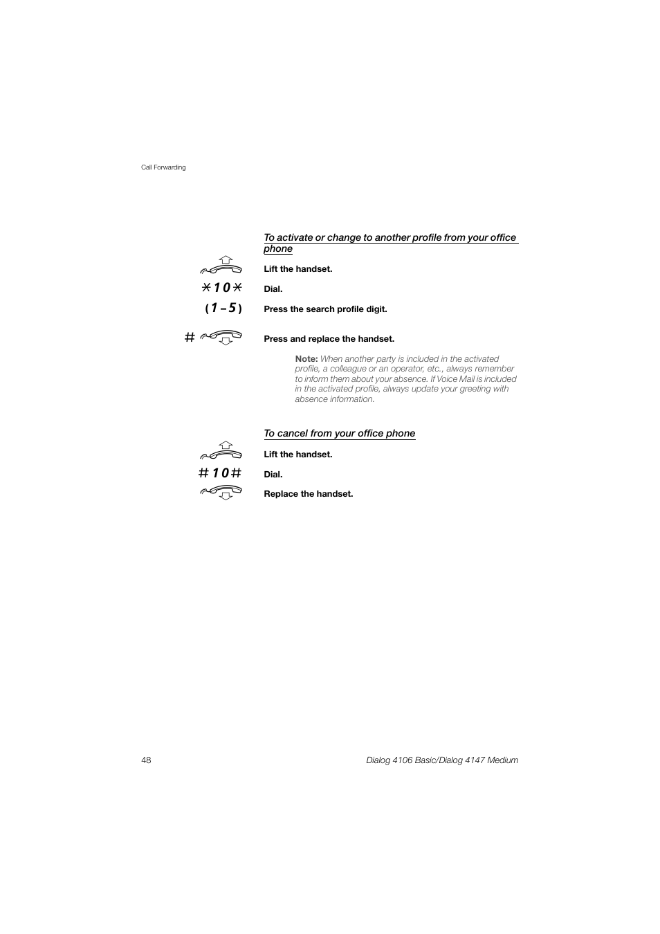 AASTRA 4147 Medium for MX-ONE (TSW) User Guide EN User Manual | Page 48 / 84