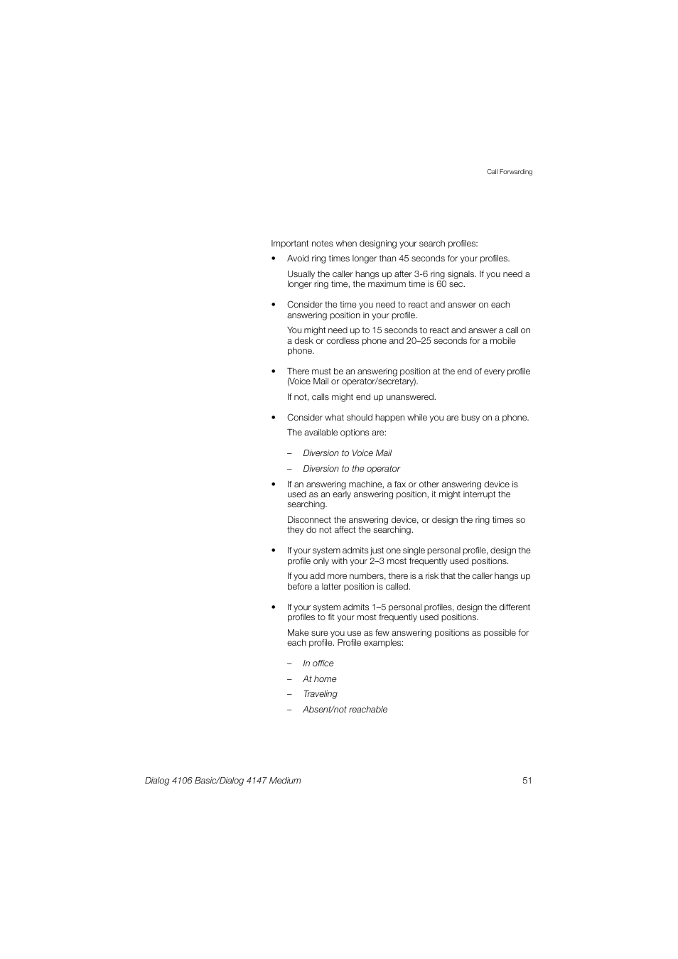AASTRA 4147 Medium for MX-ONE (TSW) User Guide EN User Manual | Page 51 / 84