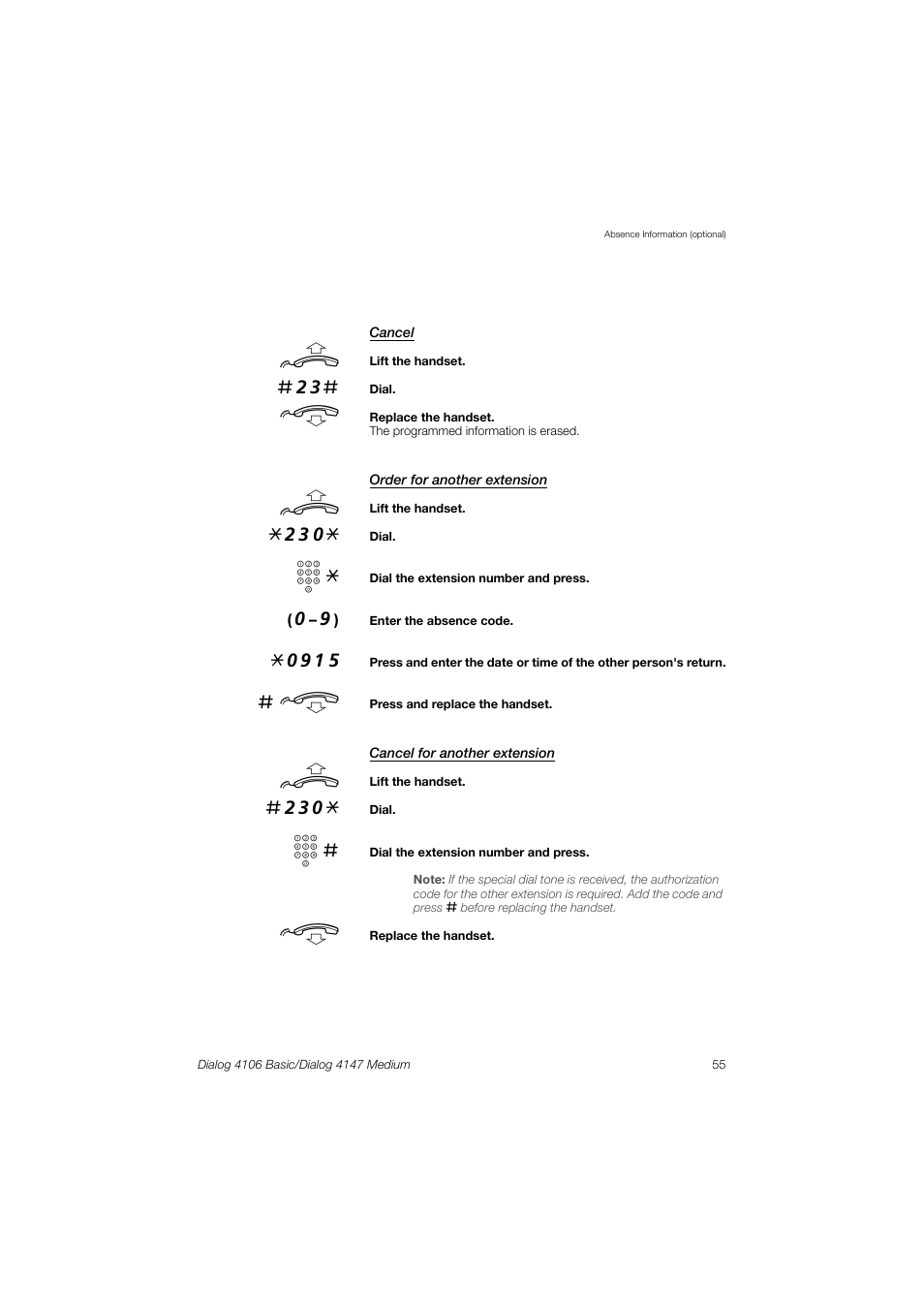 AASTRA 4147 Medium for MX-ONE (TSW) User Guide EN User Manual | Page 55 / 84