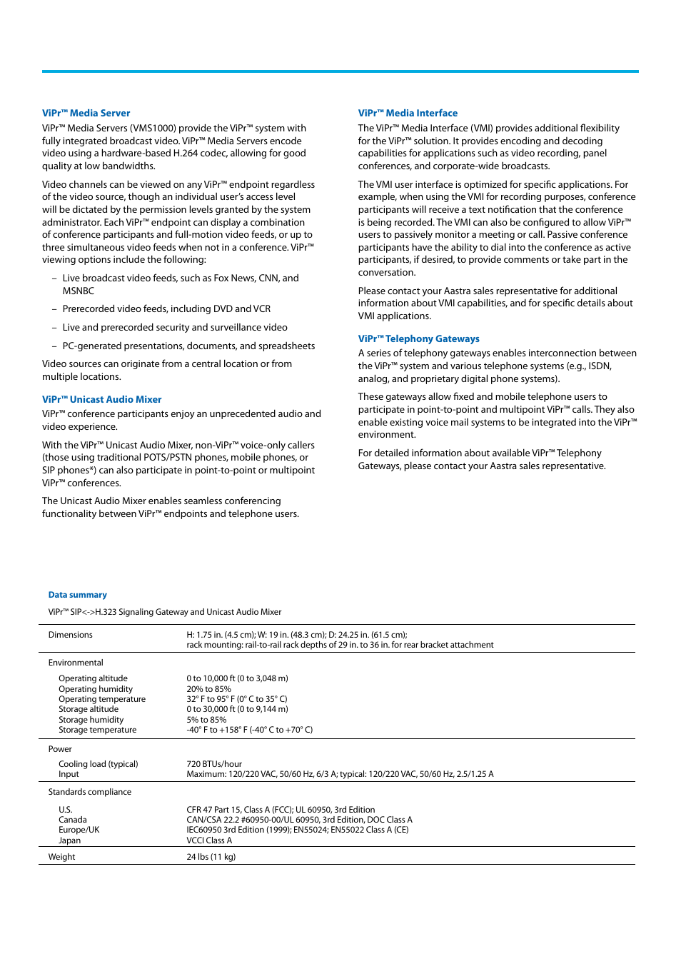 AASTRA ViPr system Install Guide EN User Manual | Page 3 / 4