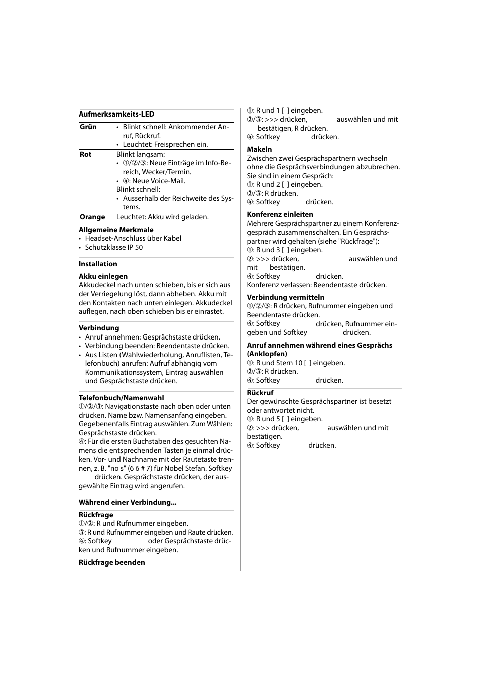AASTRA 610d Quick User Guide User Manual | Page 3 / 30