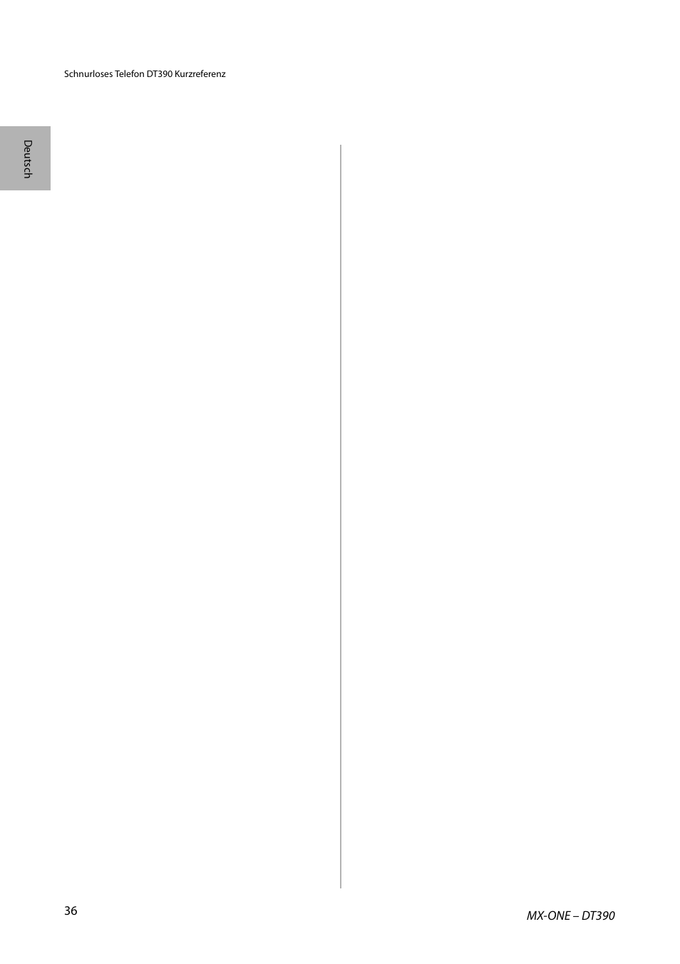 AASTRA DT390 for MX-ONE Quick Reference Guide User Manual | Page 36 / 148