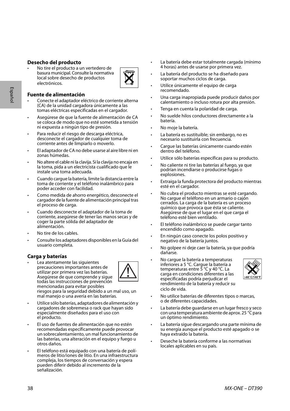 AASTRA DT390 for MX-ONE Quick Reference Guide User Manual | Page 38 / 148