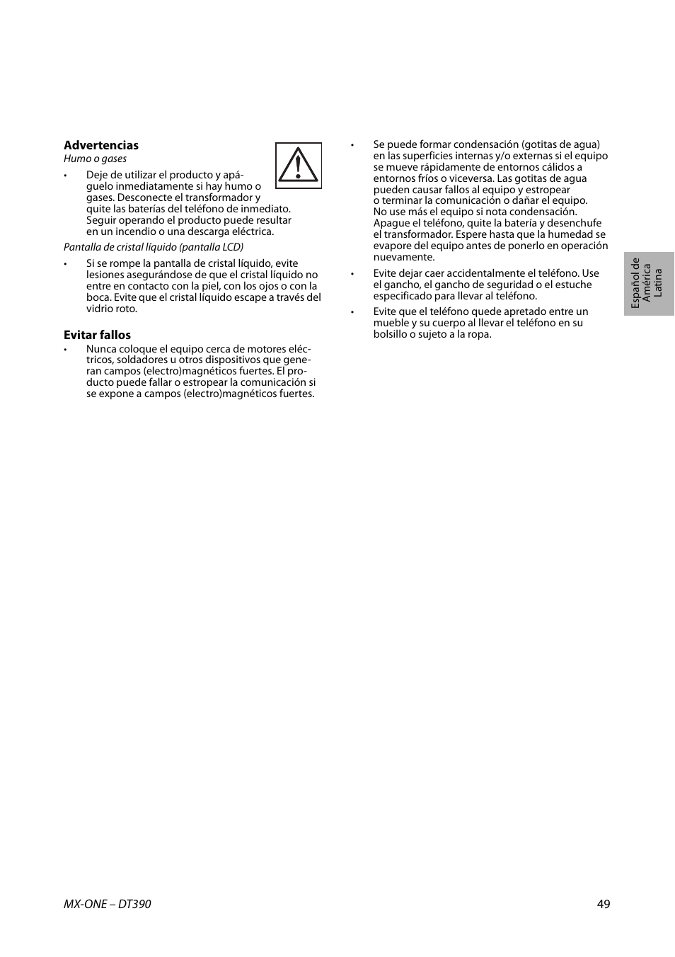 AASTRA DT390 for MX-ONE Quick Reference Guide User Manual | Page 49 / 148