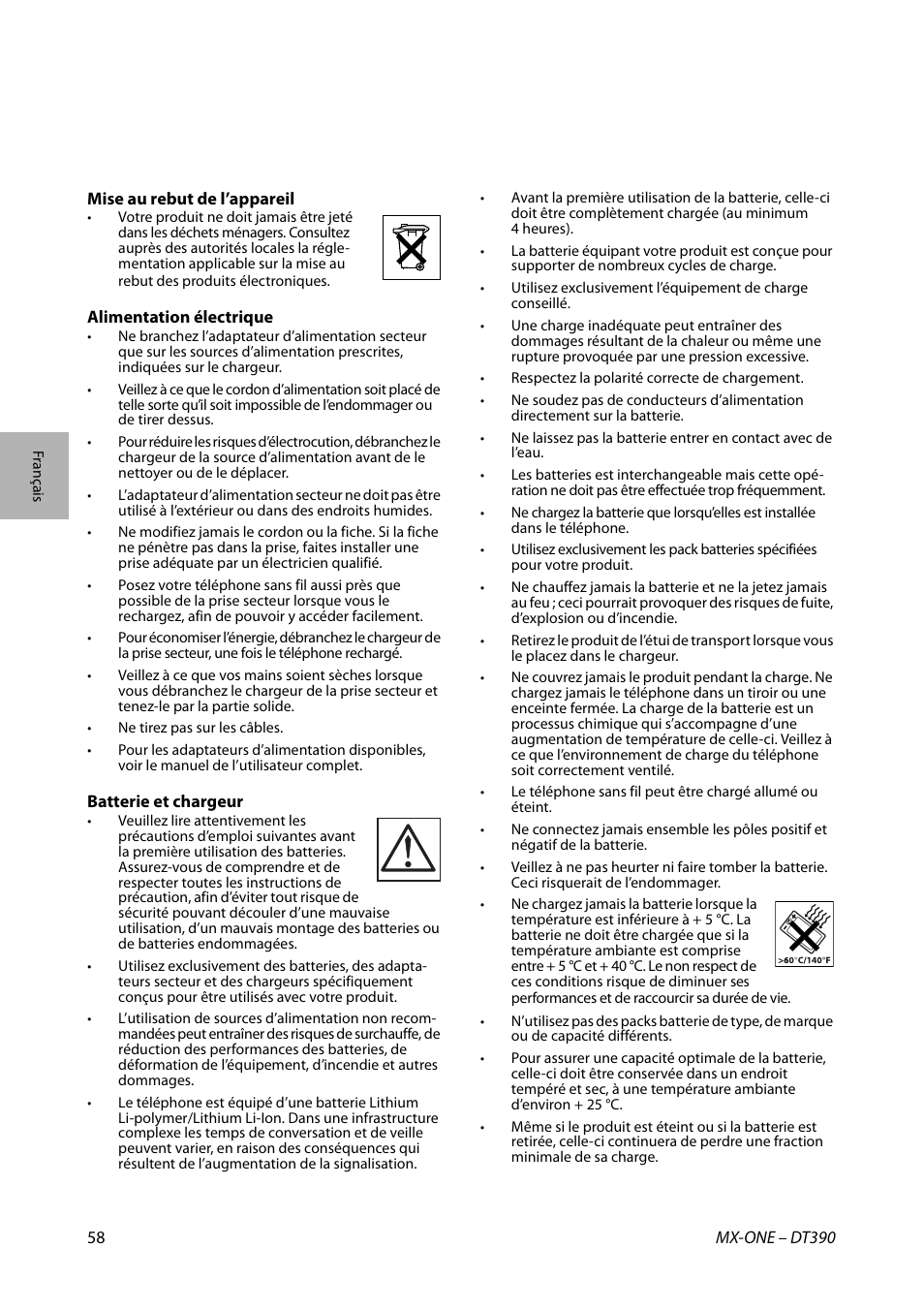 AASTRA DT390 for MX-ONE Quick Reference Guide User Manual | Page 58 / 148